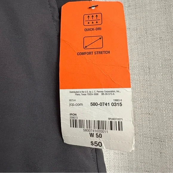 Foundry Active Division Men’s Comfort Stretch Quick Dry Dark Gray Shorts Size 50 - Picture 5 of 8